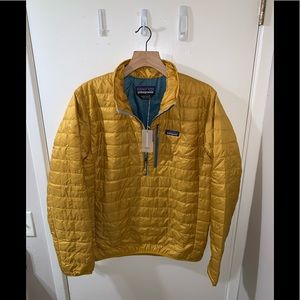 NWT PATAGONIA MENS NANO PUFF PULLOVER Sulfur